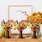 16Pcs Autumn Movable Eyes Trees for Party Favor Ornament Making Supplies, DIY Thanksgiving Craft Supplies Creative School Fun Activities for Kids (Maple Leaves)